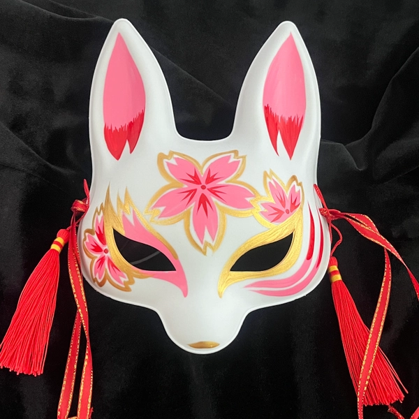 Sakura Kaninchenmaske, japanische Kaninchenmaske, Kaninchenmaske Maske, Kaninchenmaske Charakterspiel, Kaninchenmaske, Tanzmaske, Partymaske