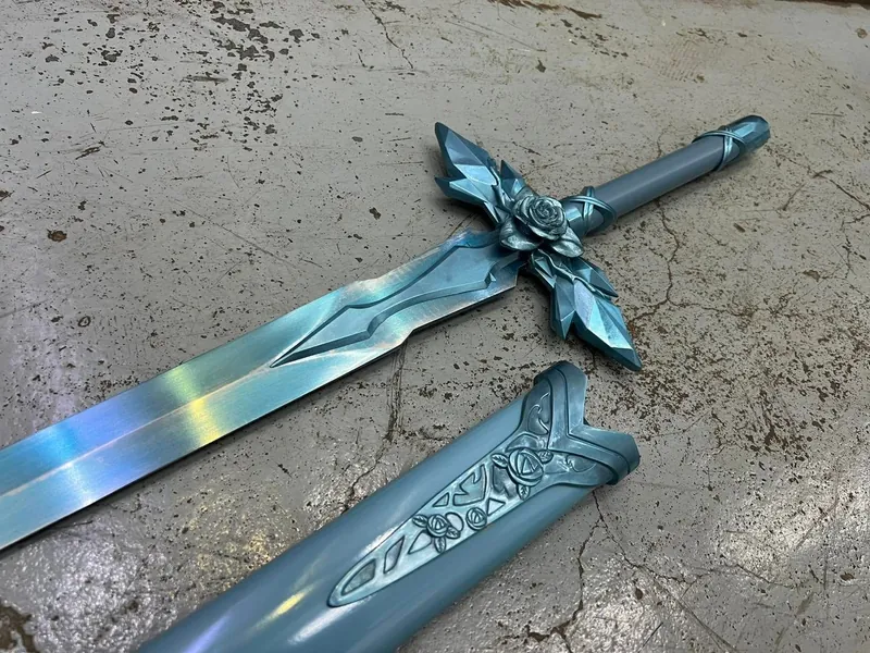 Limitierte Eugeo Blue Rose Schwert Version 2.0 Eugio Blade Cosplay Metall Waffe Prop