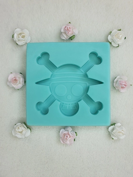 Pirate skull 2 designs / Silicone mold made to order