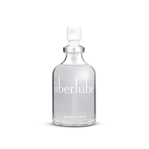 
                            Überlube Luxury Lubricant | Latex-Safe Natural Silicone Lube with Vitamin E | Unscented, Flavorless, Zero Residue, Works Underwater - 50ml
                        