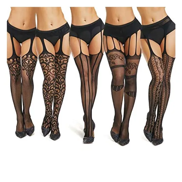 
                            akiido High Waist Tights Fishnet Stockings Thigh High Stockings Pantyhose
                        