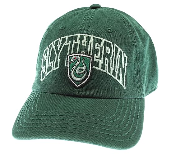 Harry Potter Snapback Hat House Crest Adjustable Caps - Slytherin