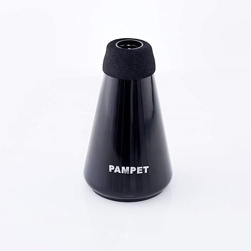 Pampet Lightweight Practice Trumpet Mute Silencer，Trumpet Straight Mute (Black) - Black