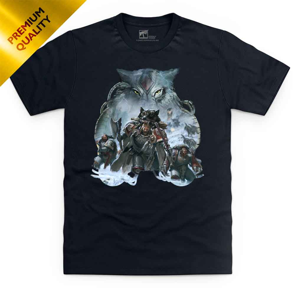 Premium Space Wolves - Sons of Russ T Shirt | Unisex / Black / X-Large
