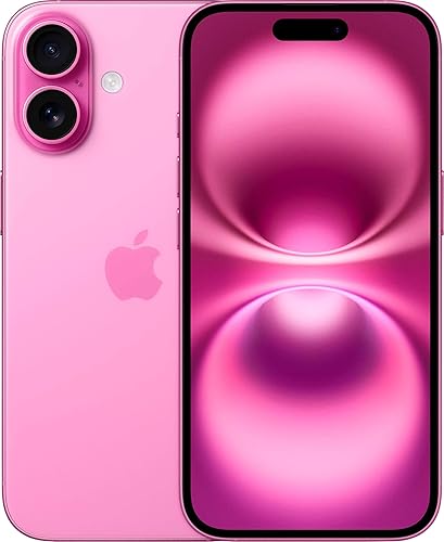 Apple iPhone 16, US Version, 128GB, Pink - Unlocked (Renewed) - Pink - 128GB