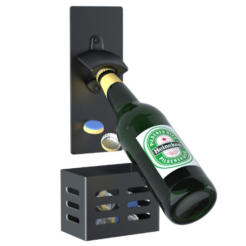 Magnetic Bottle Opener with Cap Catcher