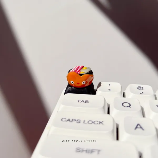 Calcifer Artisan Keycap | Fire Keycap | Handmade | Howls Moving Castle | Studio Ghibli