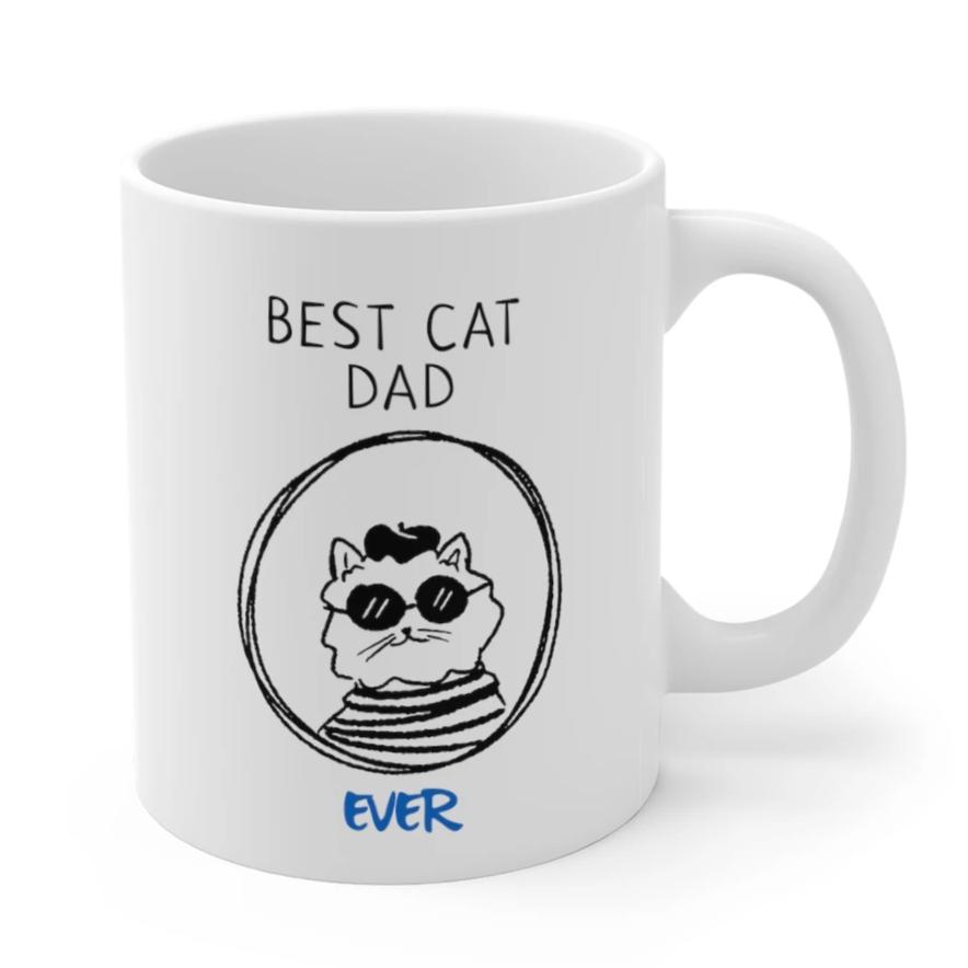 Best Cat Dad Ever Mug - 11oz