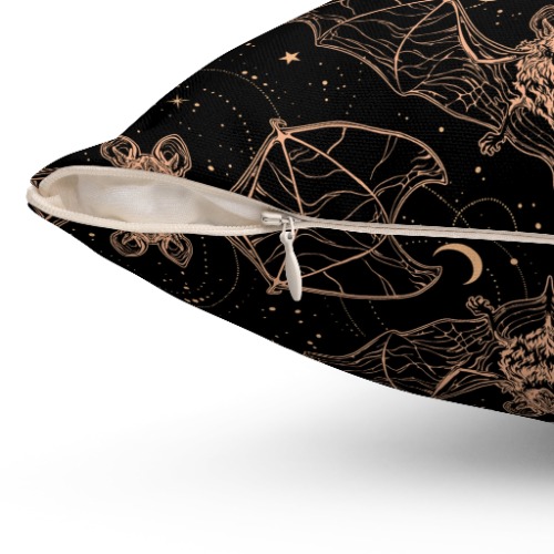 "Vampire Bats" Throw Pillow - 16x16 / Zip Cover with Insert