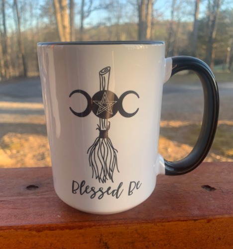 Blessed Be Broom- 15 ounce Ceramic Mug | Default Title