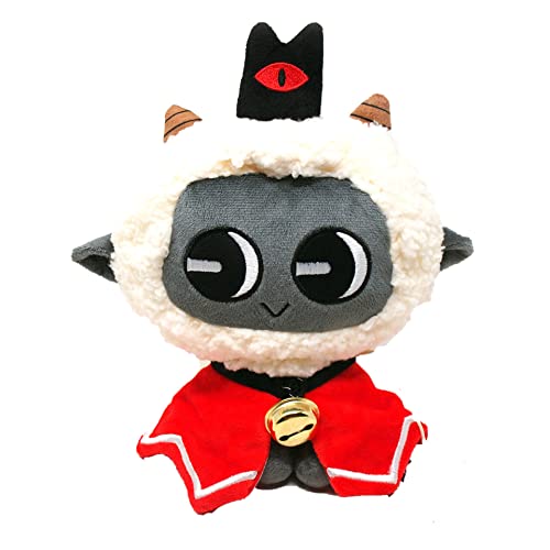 UNAL 9.8n/25cm Cult of The Lamb Plush Doll,Cult of The Lamb Stuffed Animal Doll Cute Lamb Plush Stuffed Toy Collectible Gifts