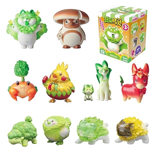 Vegetables Fairy 3rd Series Blind Box Figure, 1Pc Collectible Toy Kawaii Creative Gift Room Decor Desktop Decoration 3.5 Inch, Gift for Birthday Party
