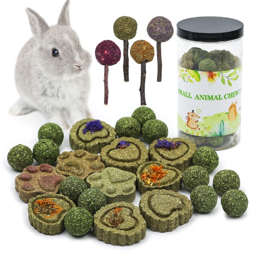 3Packs Rabbit Chew Toys,Molar lollipops chewing grass balls and Natural Chew Grass Cakes,Guinea Pig Toys Snacks for Grinding Teeth for Rabbits,Hamsters,Rats,Guinea Pigs and Other Small Animals (style-7) - Style-7