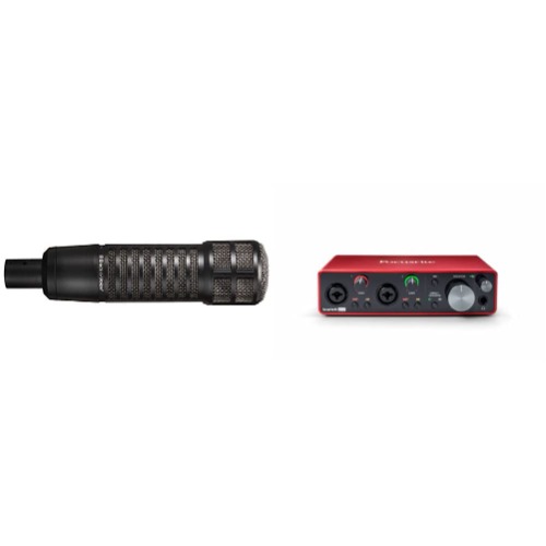 EV RE320 Variable-D Dynamic Vocal and Instrument Microphone & Focusrite Scarlett 2i2 (3rd Gen) USB Audio Interface with 3 Months Subscription to Pro Tools - RE320 Microphone + 2i2 USB Audio Interface