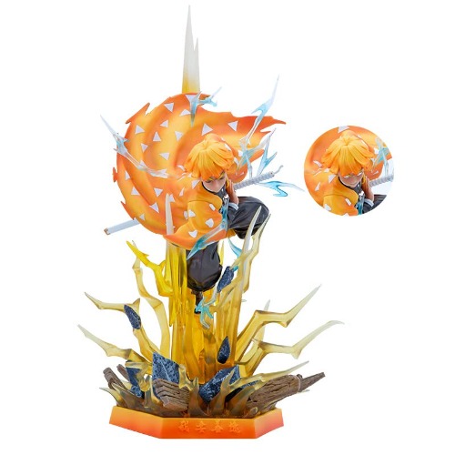 HongzyFirm DEMON SLAYER - Zenitsu Agatsuma Thunderbolt Flashed Anime Figure -Statuette FiguartsZERO 34cm