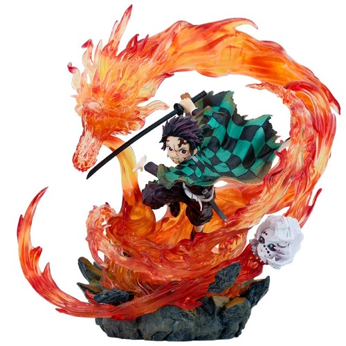 HongzyFirm DEMON SLAYER - Tanjirou Kamado Anime Figure - Statuette FiguartsZERO 30cm，GK36645