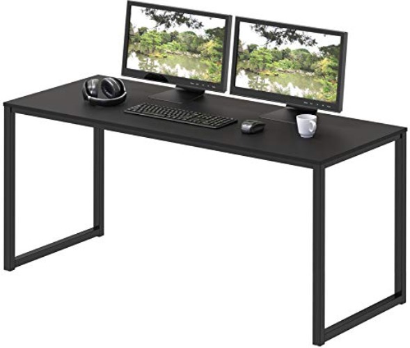 SHW Home Office 48-Inch Computer Desk, Black - Black - 48-Inch