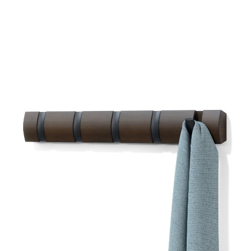 Flip 5 Wall Hook | Black-Walnut