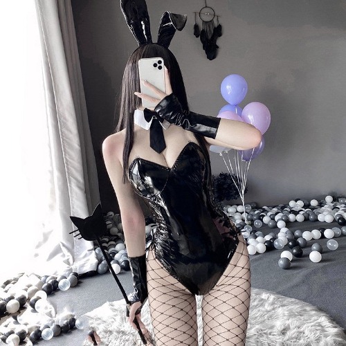 Sexy Bunny Girl Uniform YC24238 | L / Black