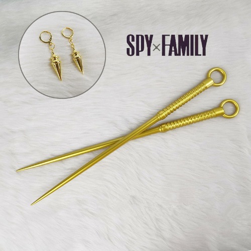 cosplay Spy × Family weapon props yc50228 | one pair of weapons + earrings