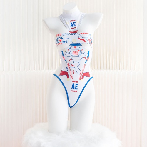 Printed Cyber Swimsuit  AN0543 | onesize