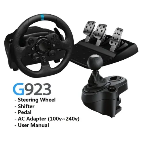 Logitech G923 Steering Wheel + Pedal + Shifter