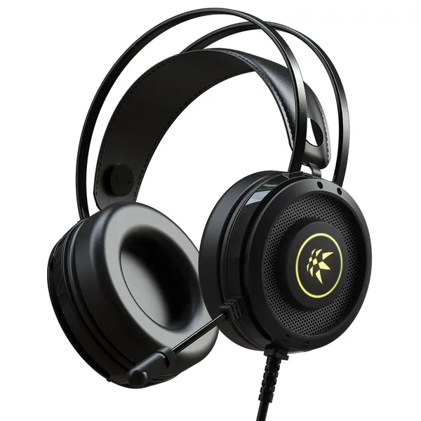 MANIC PC Gaming Headset HS-301 Wired RGB Effect Gaming Headphone with Microphone - Virtual 7.1 CH Surround Sound with Microphone, USB Type for Laptop & PC,Compatible with Windows 7910, BLACK - 