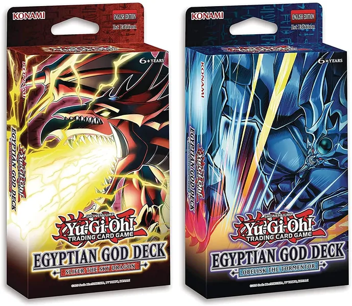Yu-Gi-Oh! TCG: Egyptian God Decks: Slifer The Sky Dragon, Obelisk The Tormentor - 