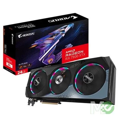 Gigabyte AORUS Radeon™ RX 7900 XTX ELITE Edition w/ 24GB GDDR6 VRAM, Dual DisplayPort v2.1 Ports, Dual HDMI v2.1 Ports  - PCI-E Video Cards - Memory Express Inc.