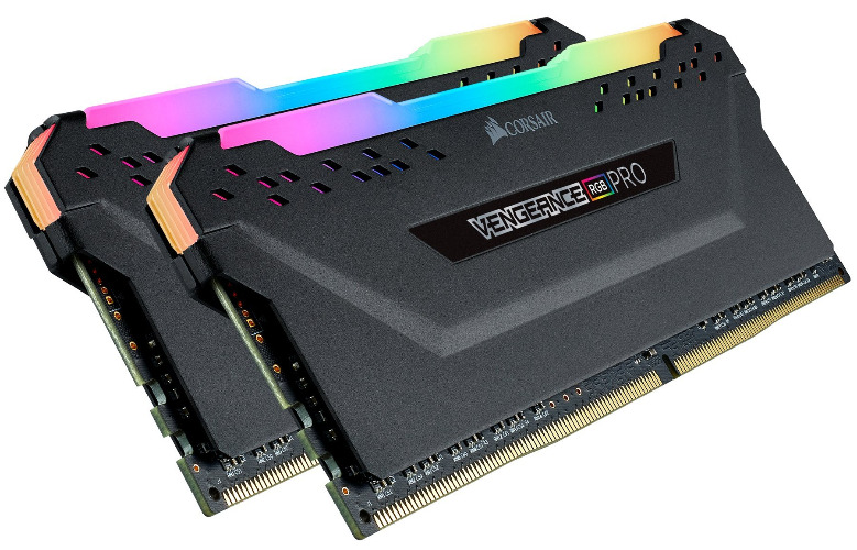 Corsair Vengeance RGB Pro 32GB (2x16GB) DDR4 3200 (PC4-25600) C16 Desktop Memory - Black - Black 32GB (2x16GB) 3200MHz RGB Pro