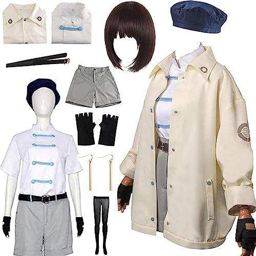 Meryl Stryfe Cosplay,Trigun Meryl Stryfe Cosplay Costume Jacket Meryl Cosplay Outfit Uniform Wig Halloween Women - Meryl(with Wig) - Medium
