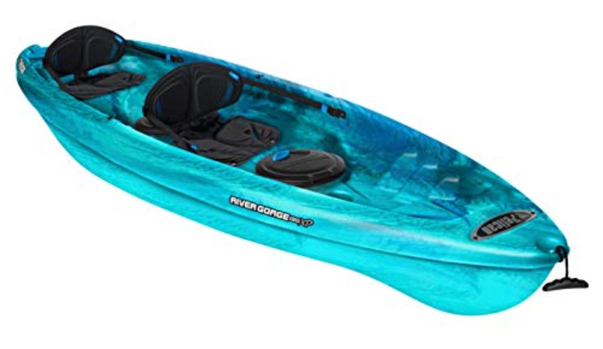 Pelican - River Gorge 130X Tandem Kayak - Sit-on-Top - Recreational 2 Person Kayak - 13 ft - Tandem Kayak