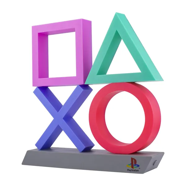 Paladone Playstation Icons XL | 3 Modes-Music Reactive Game Room Lighting | Eco-Friendly BDP Breakdown Plastic | Perfect for Home, Office and Bedrooms, 75 W, Multi-Colour