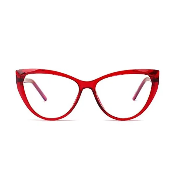 
                            JIM HALO Cateye Blue Light Blocking Glasses for Women Spring Hinge Computer Glasses Reduce Eye Strain
                        