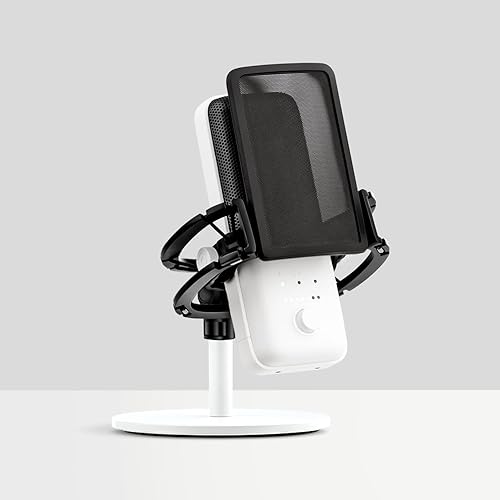 Elgato Wave:3 White Kit - Premium Studio Quality USB Condenser Microphone with Shock Mount and Pop Filter, for Streaming, Podcast, Gaming and Home Office, Free Mixer Software, Plug & Play for Mac, PC - White - Starter Kit