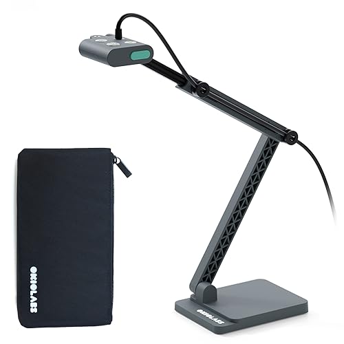 OKIOLABS OKIOCAM S2 Pro 13-MP USB Document Camera, Built-in Light & Mic, OKIOPoint Smart Pointer, for PC | Mac | Chromebook, Ultra HD Camera for Live Demo for Web Conference, Remote Teaching
