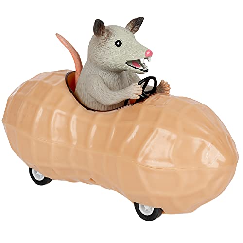 Mcphee Archie Possum in a Peanut Pull Back Toy Car (12967) - 