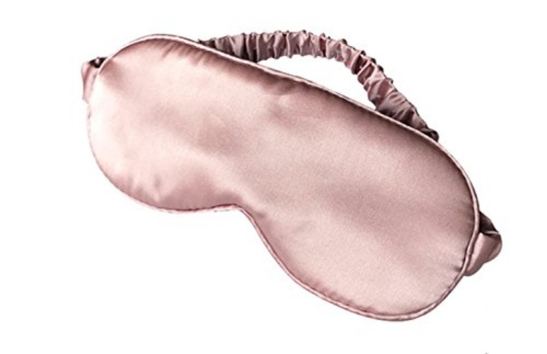 LULUSILK Mulberry Silk Sleep Eye Mask & Blindfold with Elastic Strap/Headband, Soft Eye Cover Eyeshade for Night Sleeping, Travel, Nap(Pink) - 1 Count (Pack of 1) - Pink