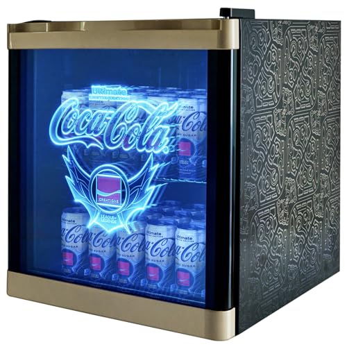 Cooluli League of Legends® Ultimate 48L Mini Fridge – Limited Edition Coca-Cola® Exclusive Gaming Room Mini Fridge, Cool LED lighting, Glass Door with Illuminating Logos and Temperature Controls