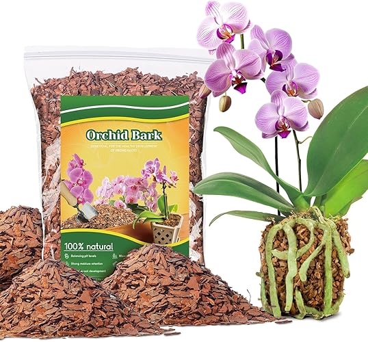 8.5 litres Orchid Bark - Natural Mulch for Orchids & Tropical Plants, Promotes Root Development and Soil Amendment for Healthy Plant Growth (Small Size) - 8.5 Litres