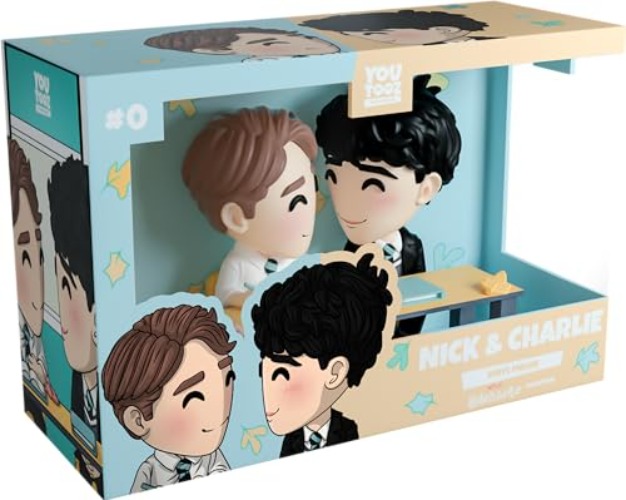 Youtooz Nick Nelson and Charlie Spring Figure, 4.6" Nick and Charlie Youtooz Figure, Detailed Collectible Heartstopper Figure by Youtooz Heartstopper Collection