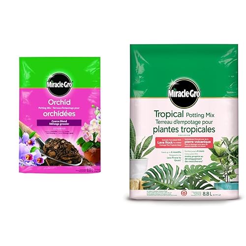 Miracle-Gro Orchid Potting Mix 8.8L & Tropical Potting Mix - 8.8 L - Mix 8.8L + Tropical Potting Mix