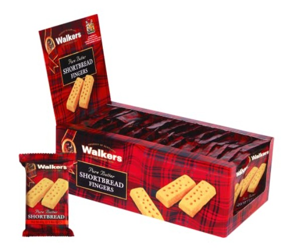Walker’s Pure Butter Shortbread Fingers - 2-Count Snack Packs (Pack of 24) - Authentic Shortbread Cookies from Scotland - Fingers (Pack of 24) - Pack of 24