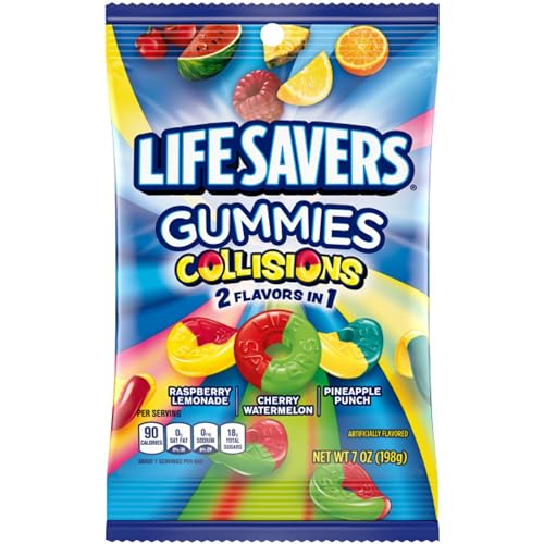 Life Savers Gummies Collisions Assorted Flavors, 7 oz