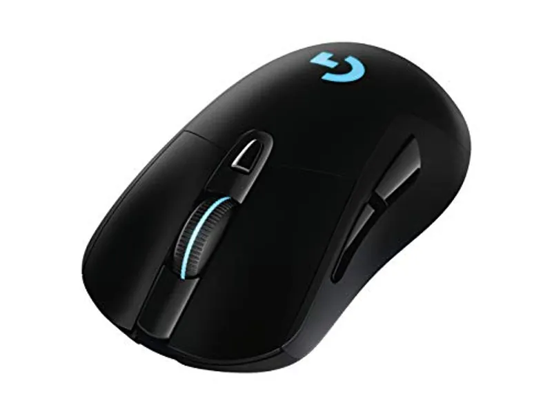 Logitech G703 Lightspeed Pro-Grade Wireless Gaming Mouse, 16,000 DPI, RGB, Adjustable Weights, 6 Programmable Buttons, On-Board Memory, Long Battery Life, PC/Mac - Black (German Packaging)