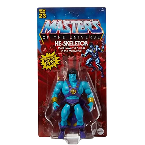 Masters of the Universe Origins He-Skeletor Keldor 5.5‘ Action Figure, Blue