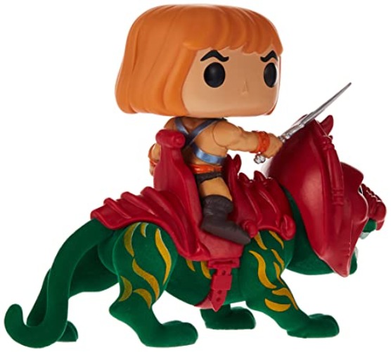 Funko POP! Ride Deluxe: Masters Of the Universe - He-Man on BC - Flocked - Masters Of the Universe - Collectable Vinyl Figure - Gift Idea - Official Merchandise - Toys for Kids & Adults - TV Fans