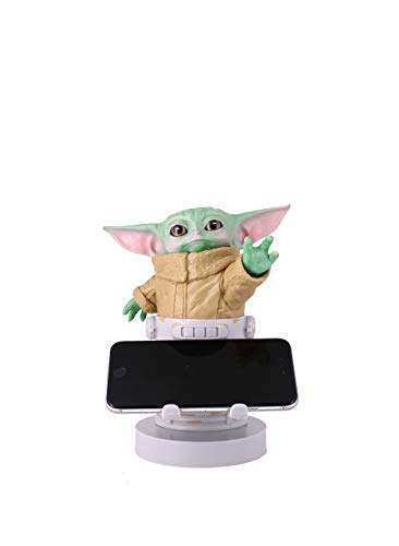 Exquisite Gaming: The Mandalorian: The Child - Star Wars Original Mobile Phone & Gaming Controller Holder, Device Stand, Cable Guys, Licensed Figure, Green - Green