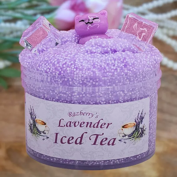 Lavender Iced Tea Floam Crunchy Slime, Popular Slime Shops, Scented Slime, Cute Slime, Fidget Slime, Razberryslimeco, Birthday gift, Purple