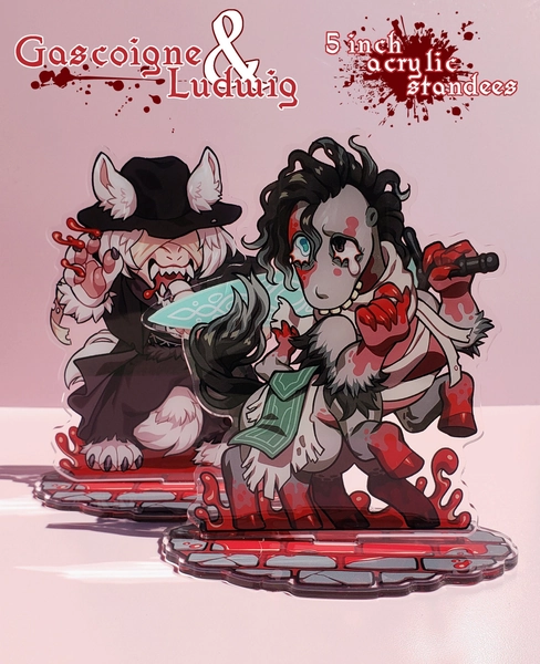 Gascoigne and Ludwig 5 inch Standees (Bloodborne inspired)